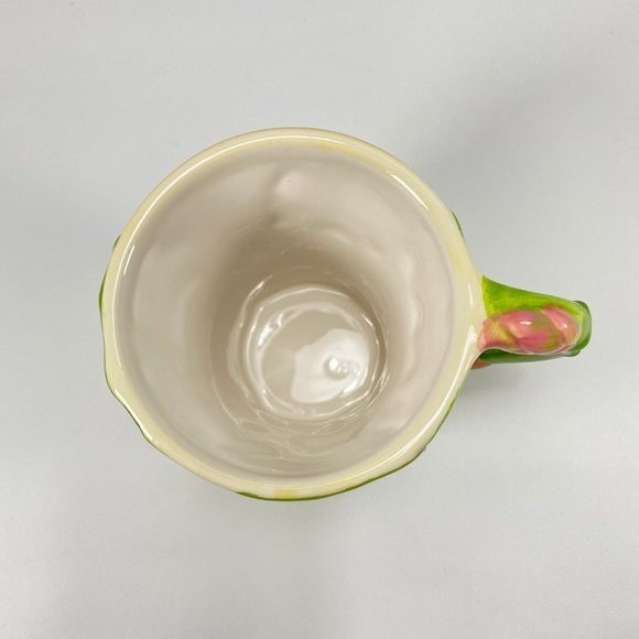 Pier 1 Imports Meditating Frog Mug Embossed Cup Yoga Frog Hand Painted - Picture 6 of 7